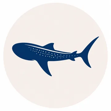 Logo de Oxy Blue: un tiburón ballena